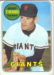 1969 Topps Baseball Cards      604     Bobby Etheridge